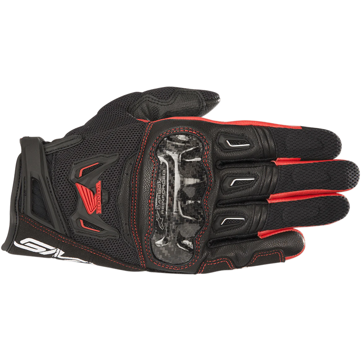 Guantes Moto Alpinestars Honda SMX-2 Air Carbon V2 Negro/Rojo