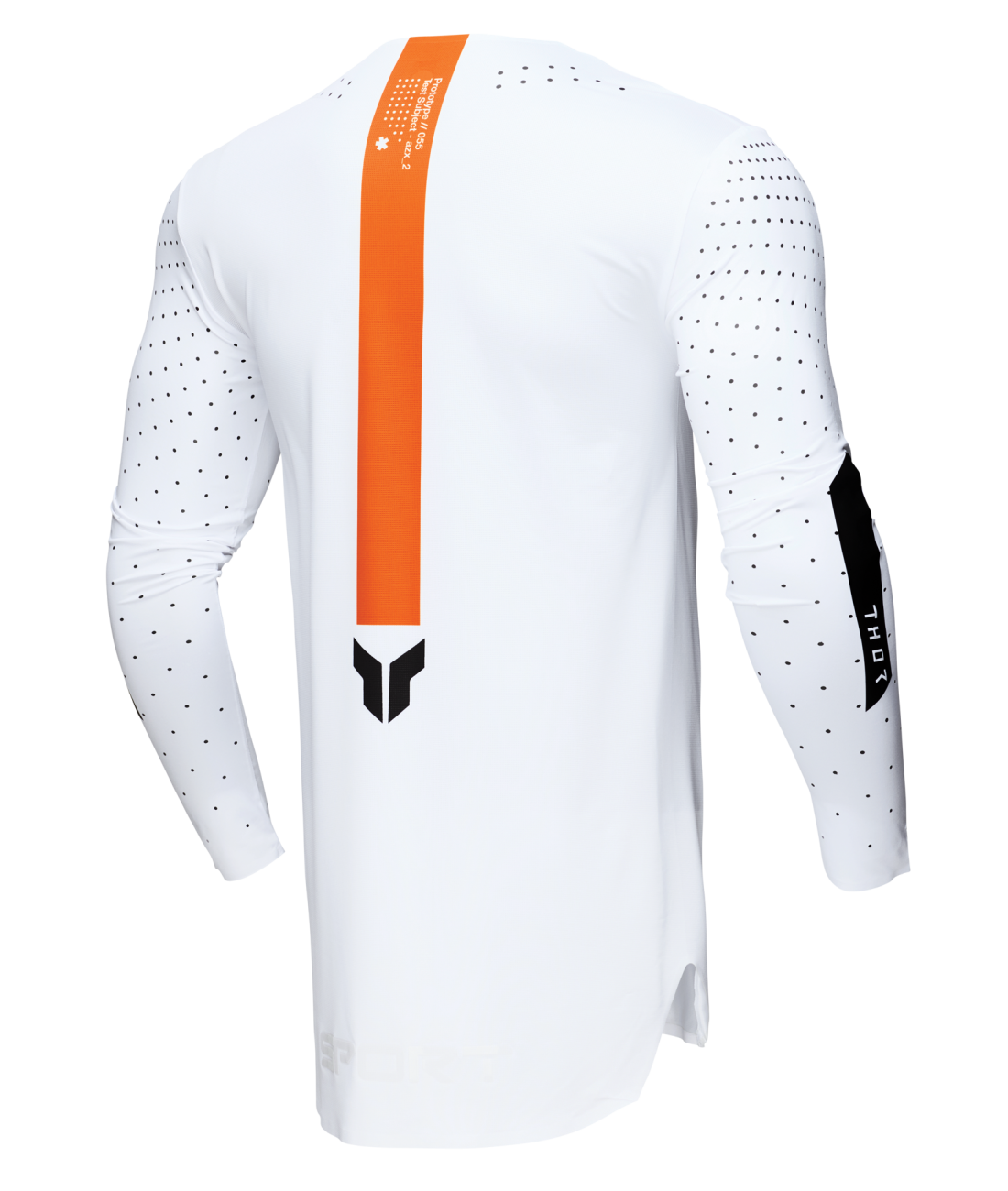 Polera Moto Thor Sportmode Rouge Blanco/Naranjo