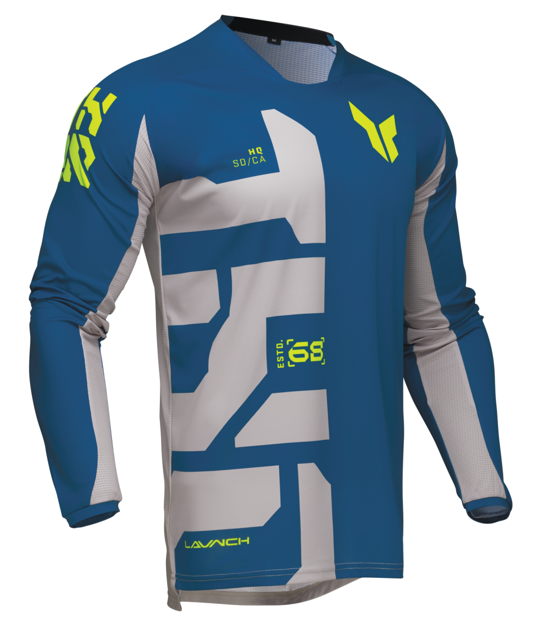 Polera Moto Thor Launchmode Forge Azul
