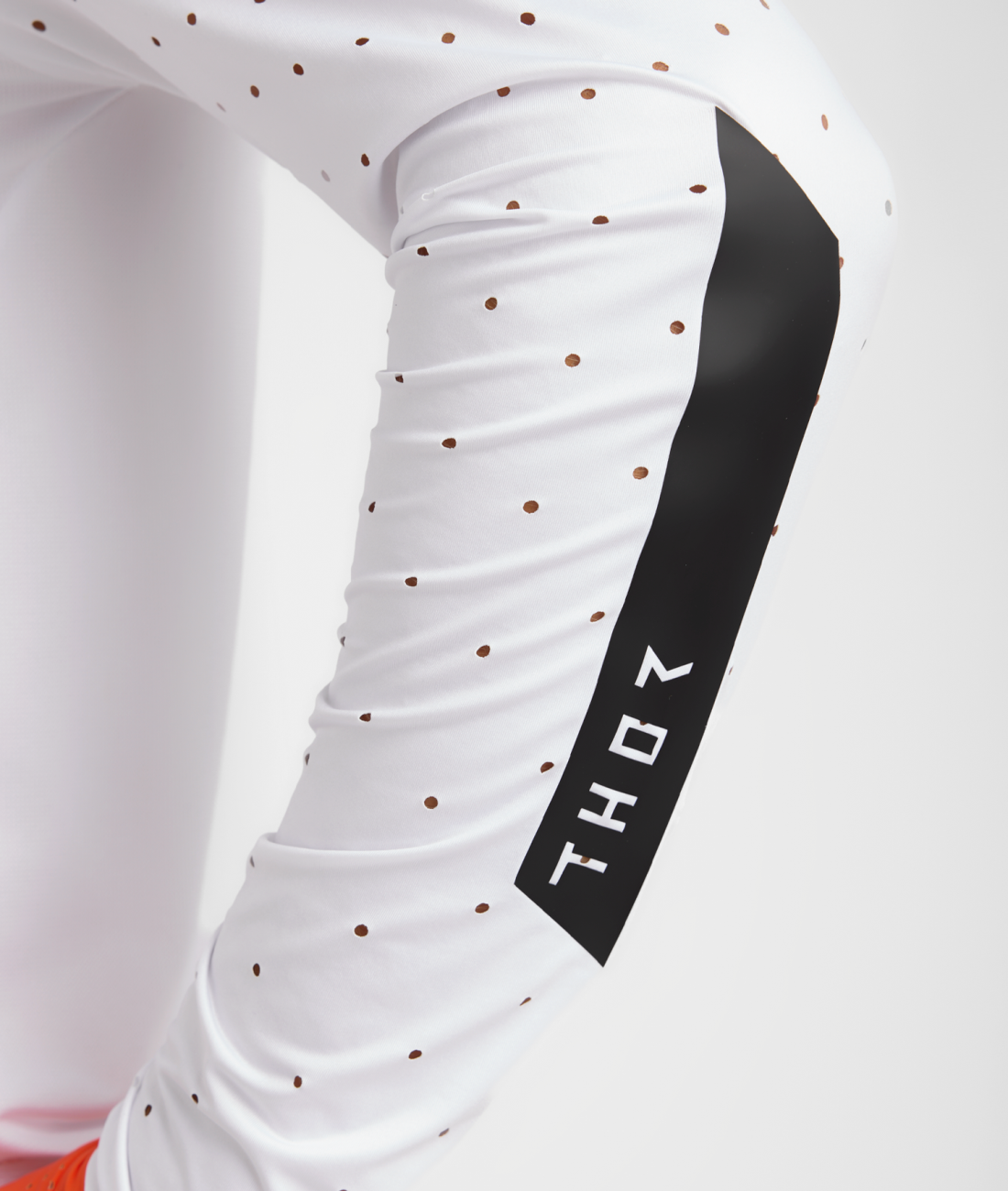 Polera Moto Thor Sportmode Rouge Blanco/Naranjo