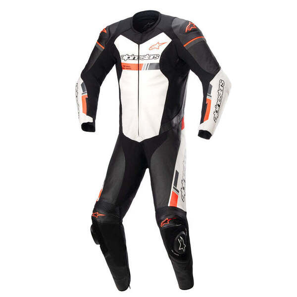 Traje Cuero Moto Alpinestars GP Force Chaser Negro Blanco