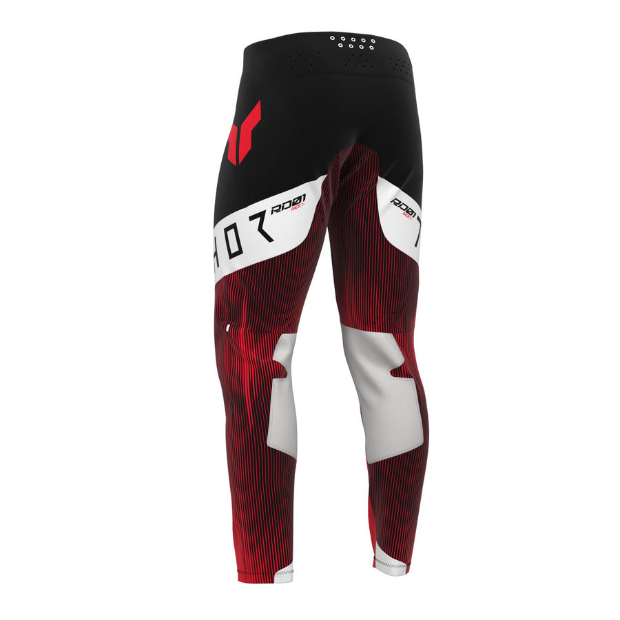 Pantalón Moto Thor Sportmode Vanish Negro / Rojo - vista 2