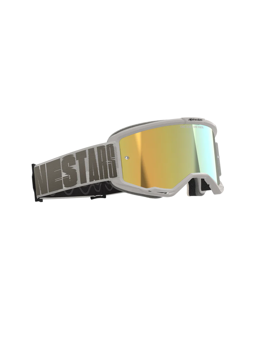 Antiparras Moto Espejada Alpinestar Vision 5 Hollow Dorado Talla Única