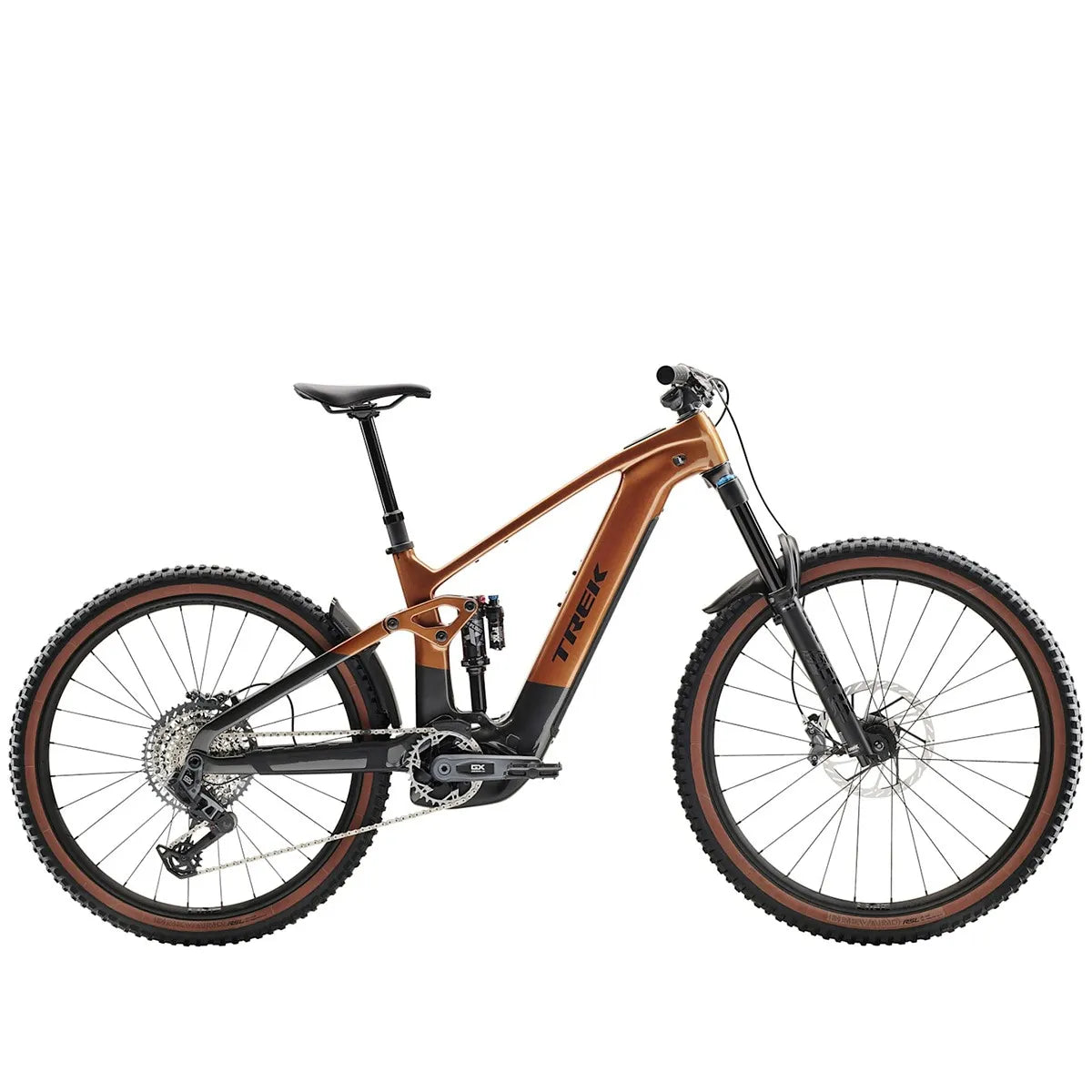 Bicicleta Eléctrica MTB Trek Rail+ 9.8 GX AXS T-Type Gen 5 Naranja