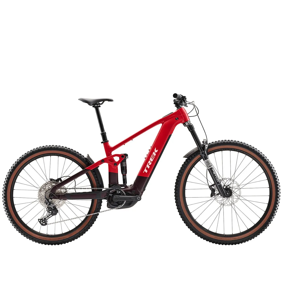 Bicicleta Eléctrica MTB Trek Rail+ 5 Gen 5 Roja