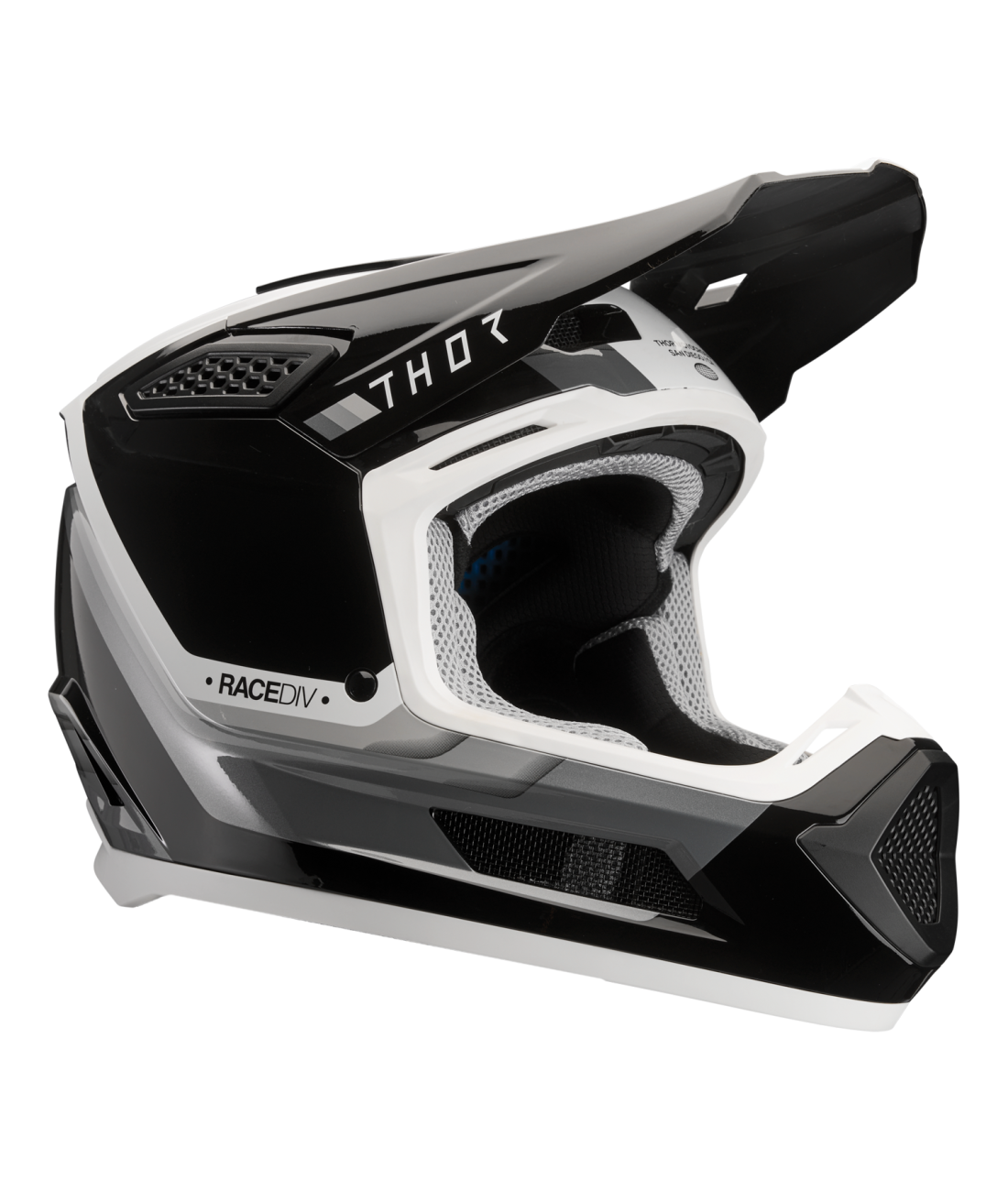 Casco Moto Thor Fleet Defy Negro Blanco