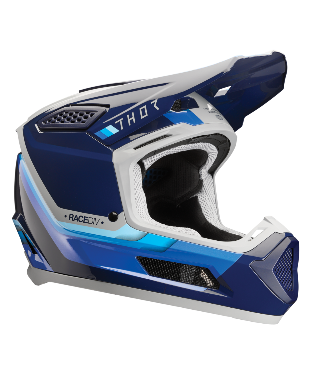 Casco Moto Thor Fleet Defy Azul Gris