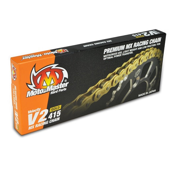 Moto- Master - Cadena V2-415G (130 enlaces, con clip)