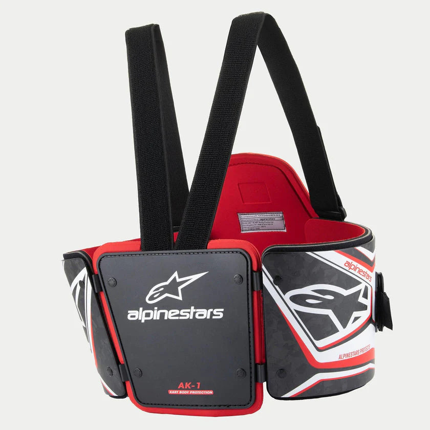 Costilleras Karting Alpinestars AK-1 Adulto Negro Blanco