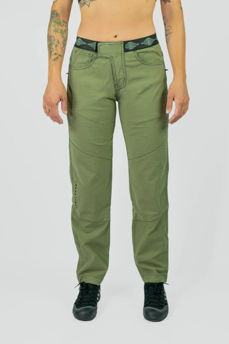 Pantalón Escalada Jeanstrack Trekking Tarya Khaki Mujer