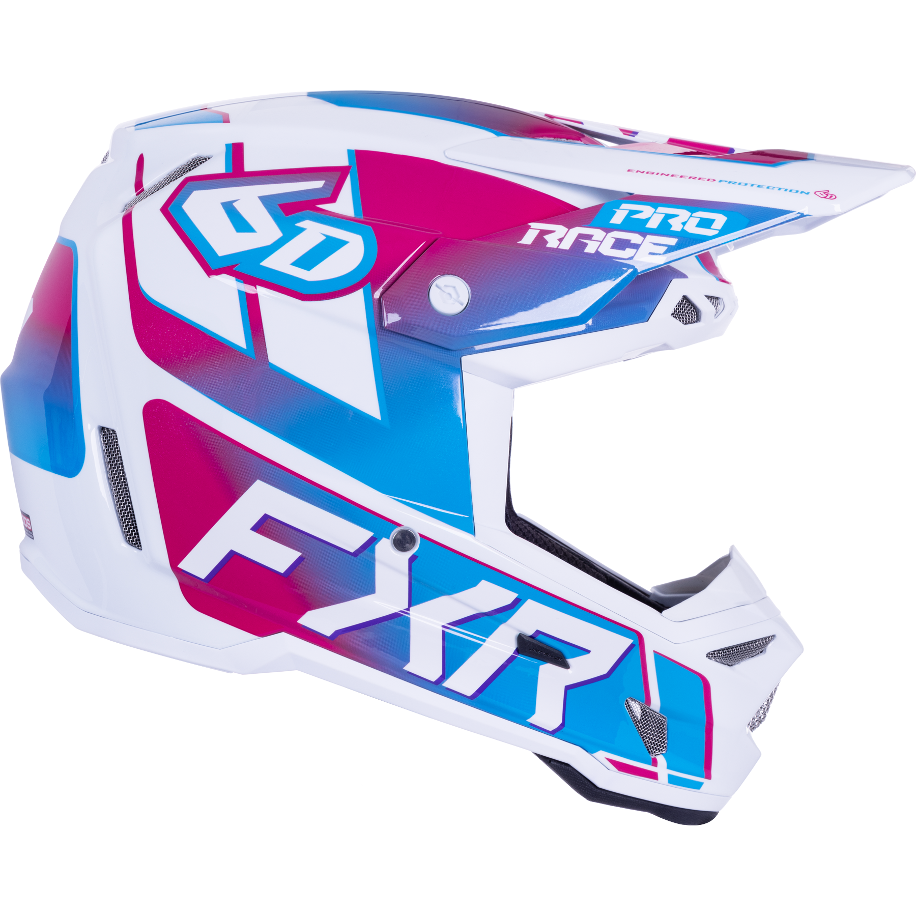 Casco FXR 6D Atr-3 Blue Razz White