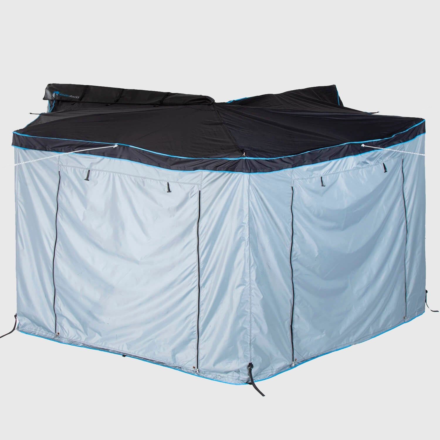 Toldo abanico con patas y paredes para autos - AndesRacks