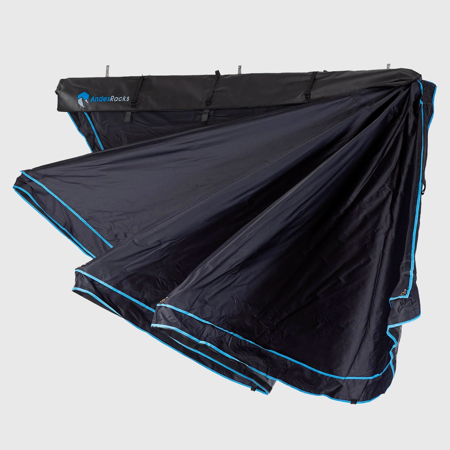 Toldo abanico con patas y paredes para autos - AndesRacks