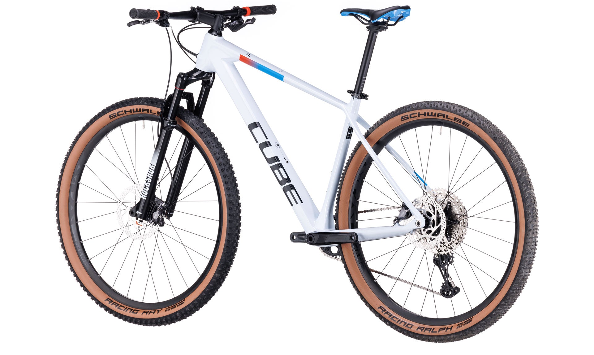Cube Bicicleta MTB Reaction C:62 Pro White´n´Blue´n´Red - Rideshop