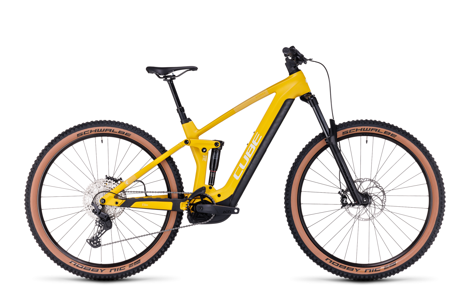 Bicicleta Cube Stereo Hybrid 140 HPC Pro 750 | Amarillo - Rideshop