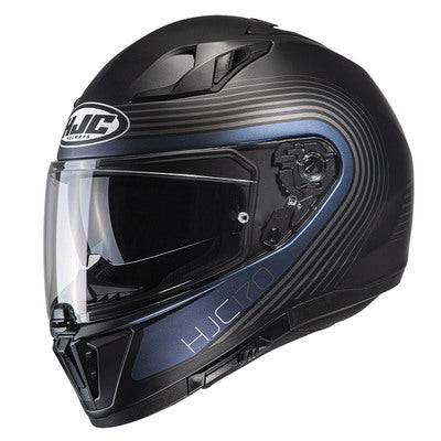 HJC Casco i70 Surf Negro/Azul Tungsteno - Rideshop