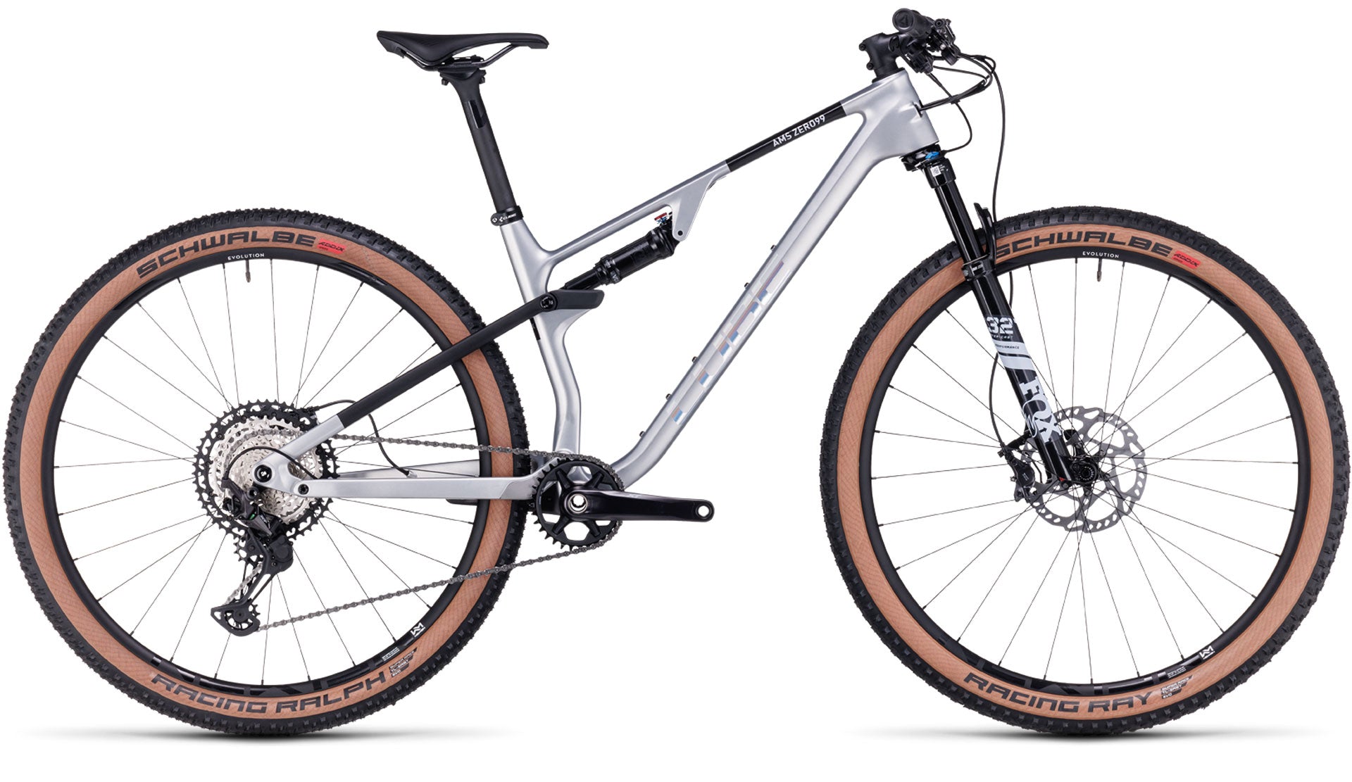 Bicicleta Mountain Bike Cube AMS ZERO99 C:68X RACE Aro 29 Silver Negro