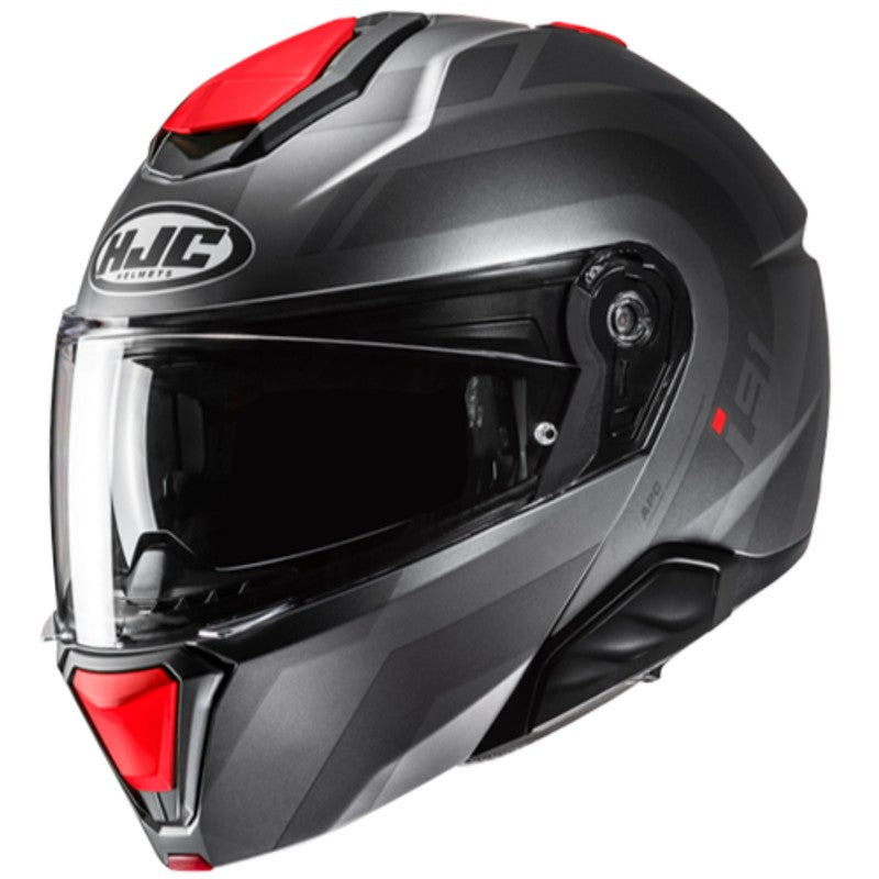 Casco HJC I91 Arven MC1 Negro Gris Rojo