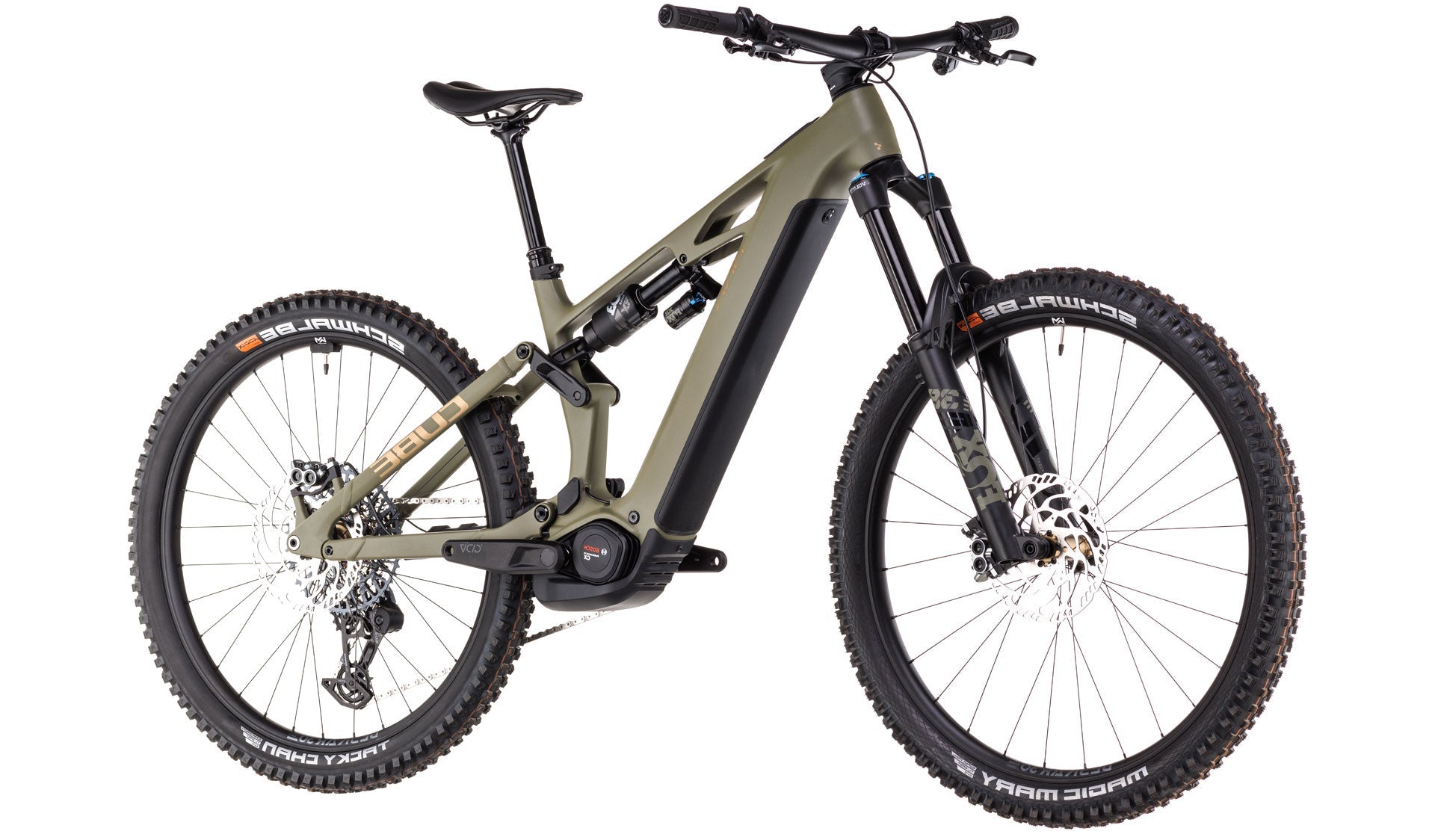 Bicicleta Eléctrica Cube Stereo Hybrid ONE77 HPC TM 800 Dustyolive´n´gold