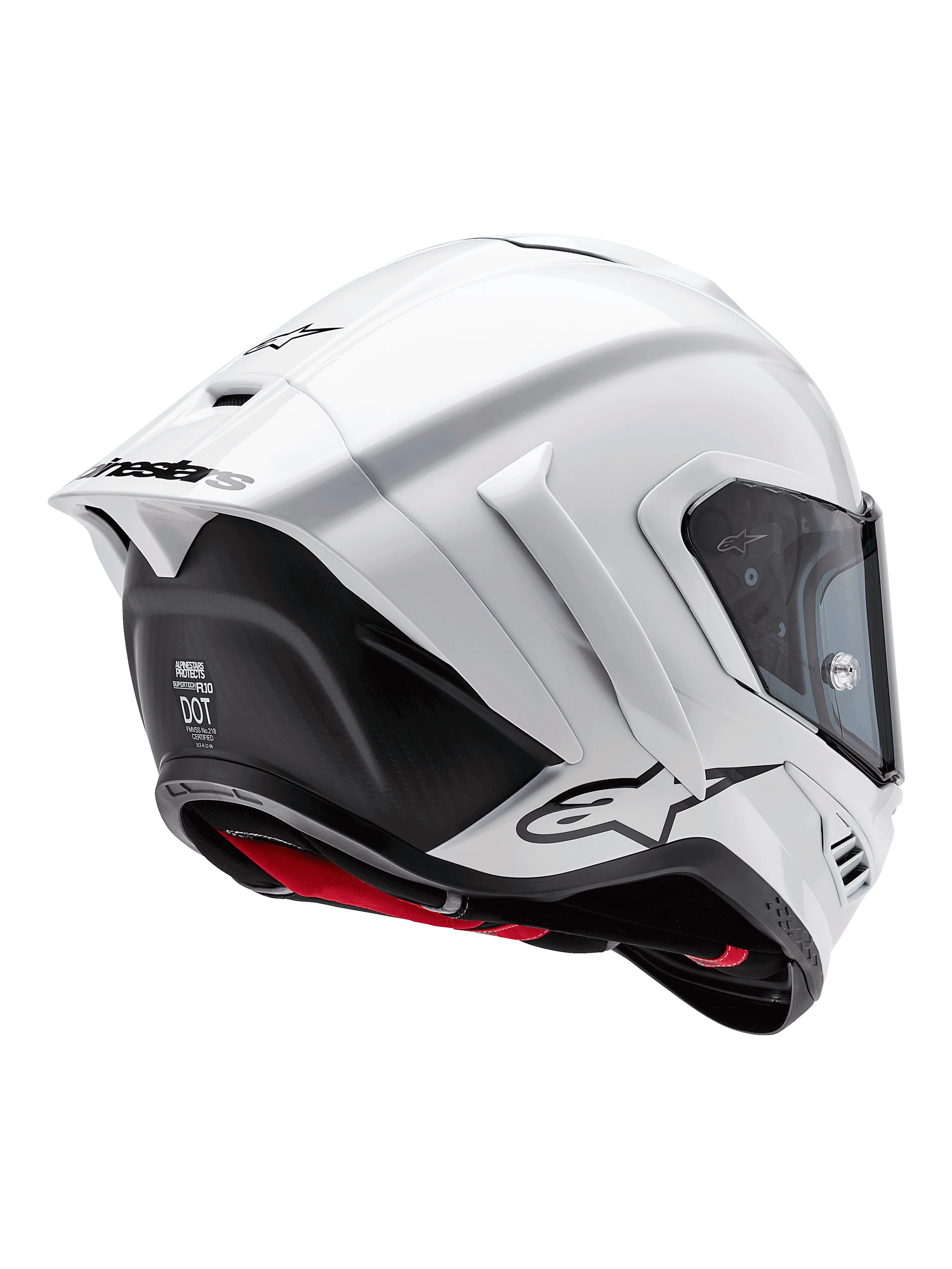 Casco Moto Alpinestars Supertech R10 Solid Casco Blanco