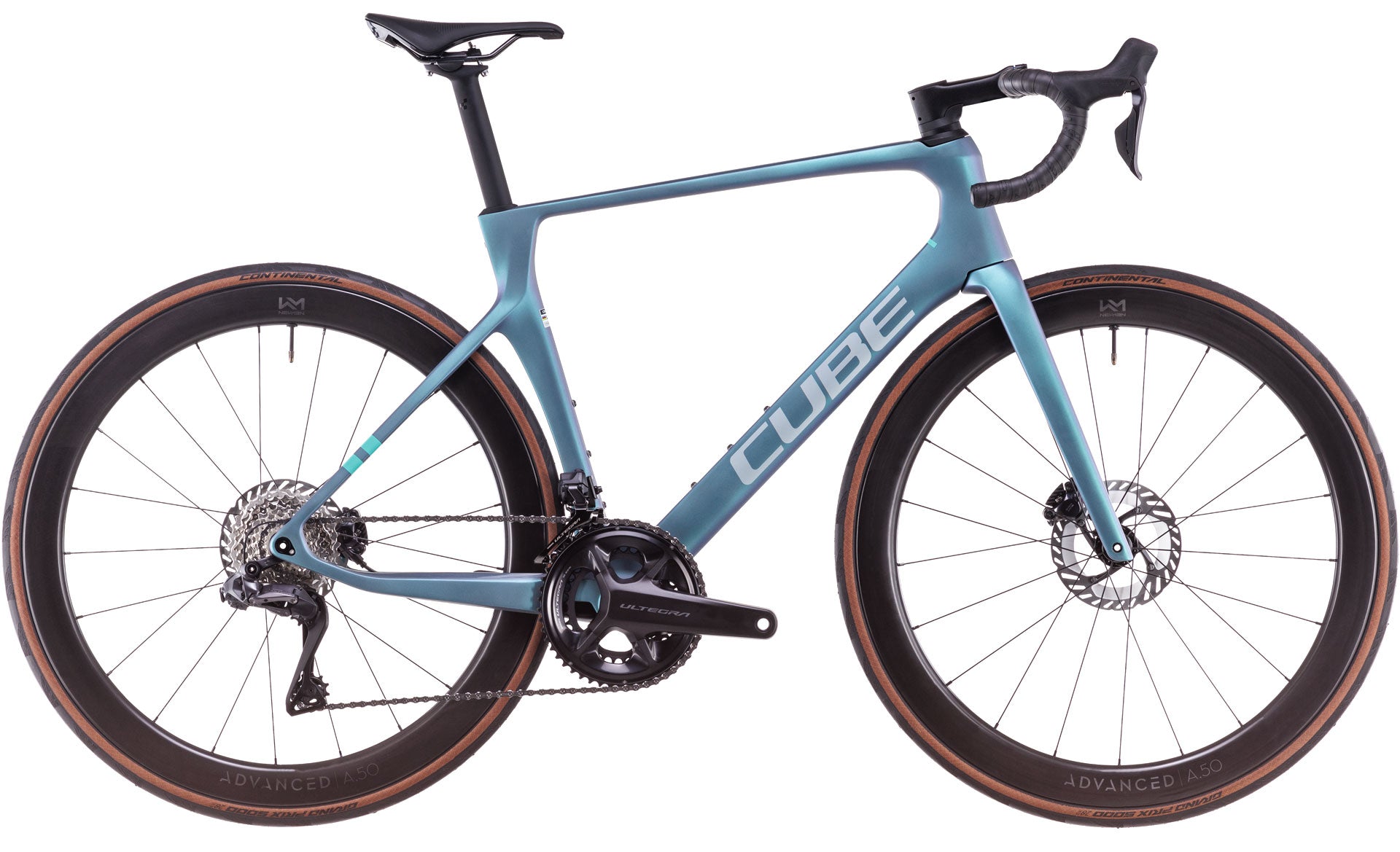 Bicicleta Ruta Cube Agree C:62 Pro polarlight´n´aquagree