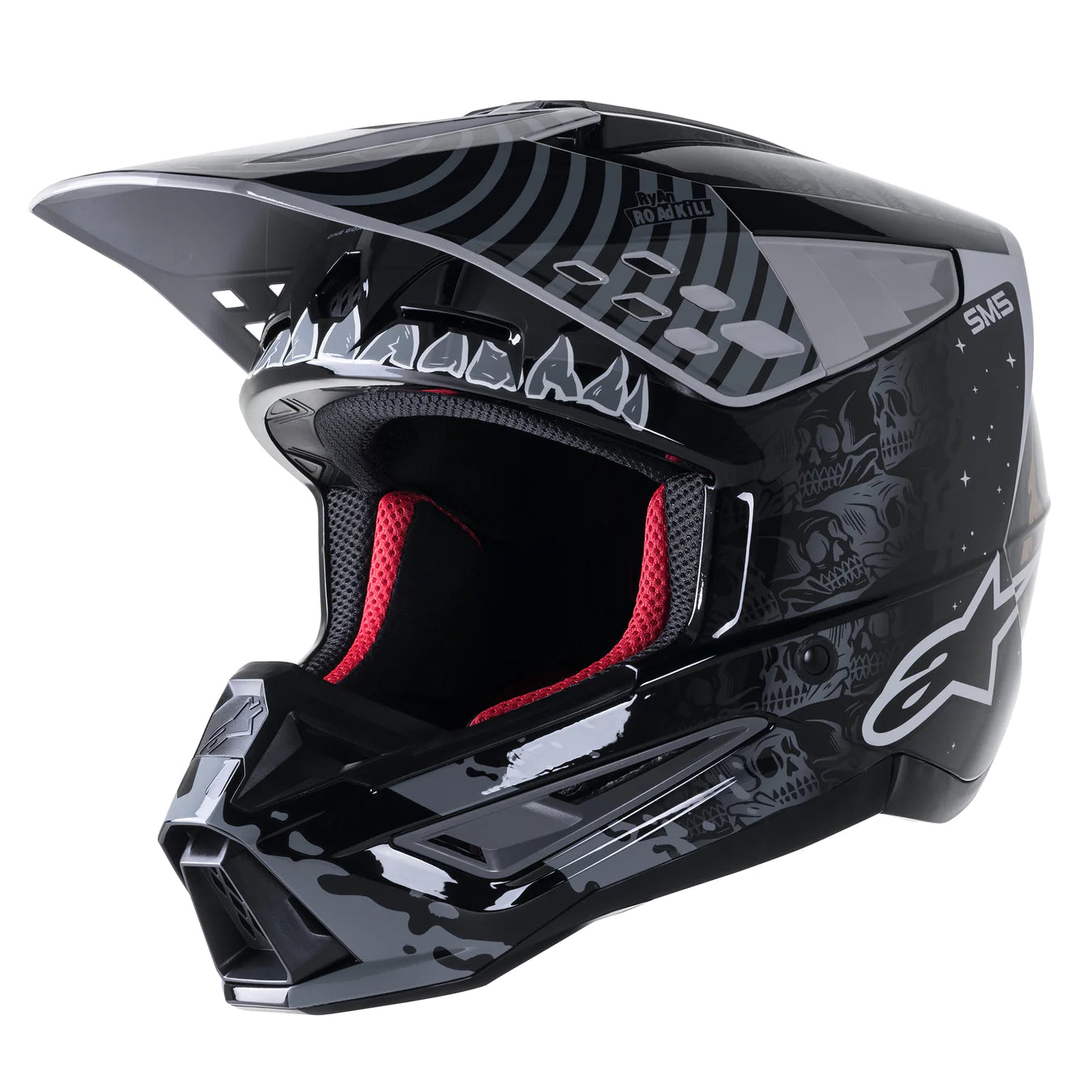 Casco Moto Alpinestars SM5 Solar Flare Negro