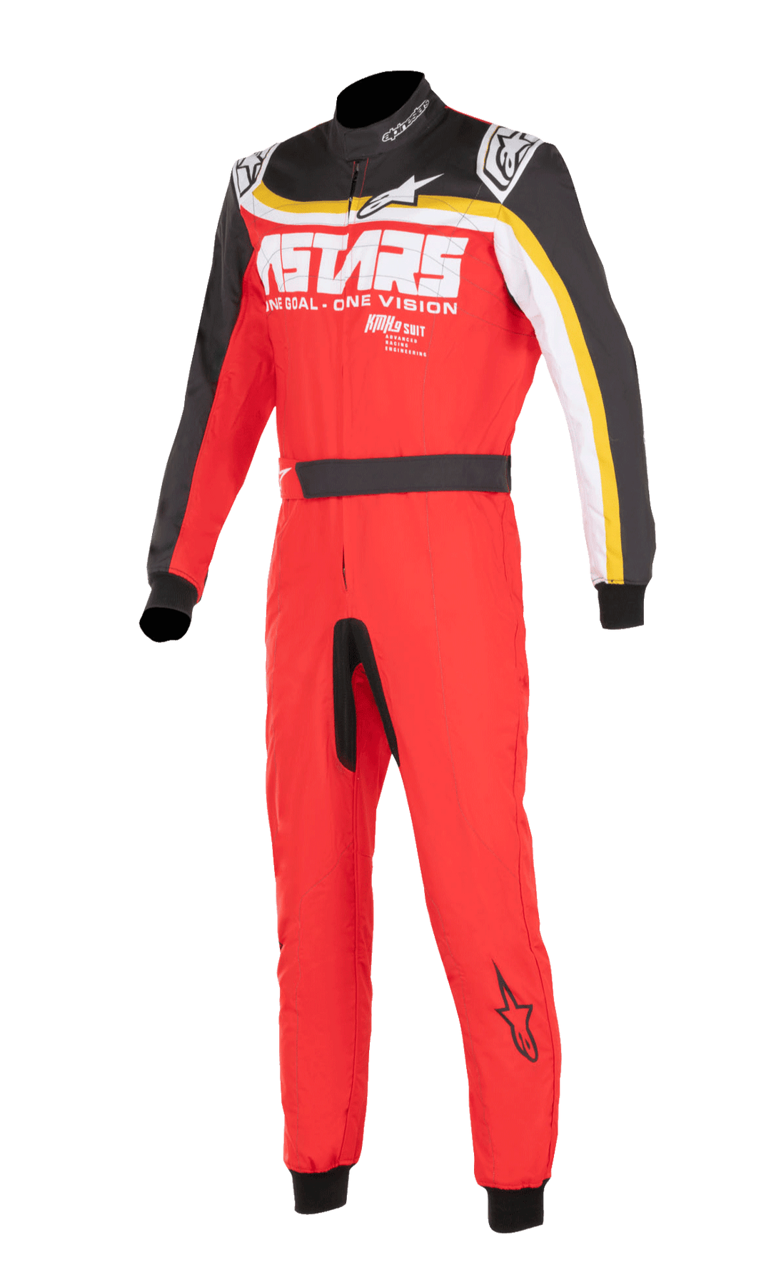 Buzo Karting Alpinestars Kmx-9 V3 Graphic 2 - Rojo/Negro/Amarillo 46