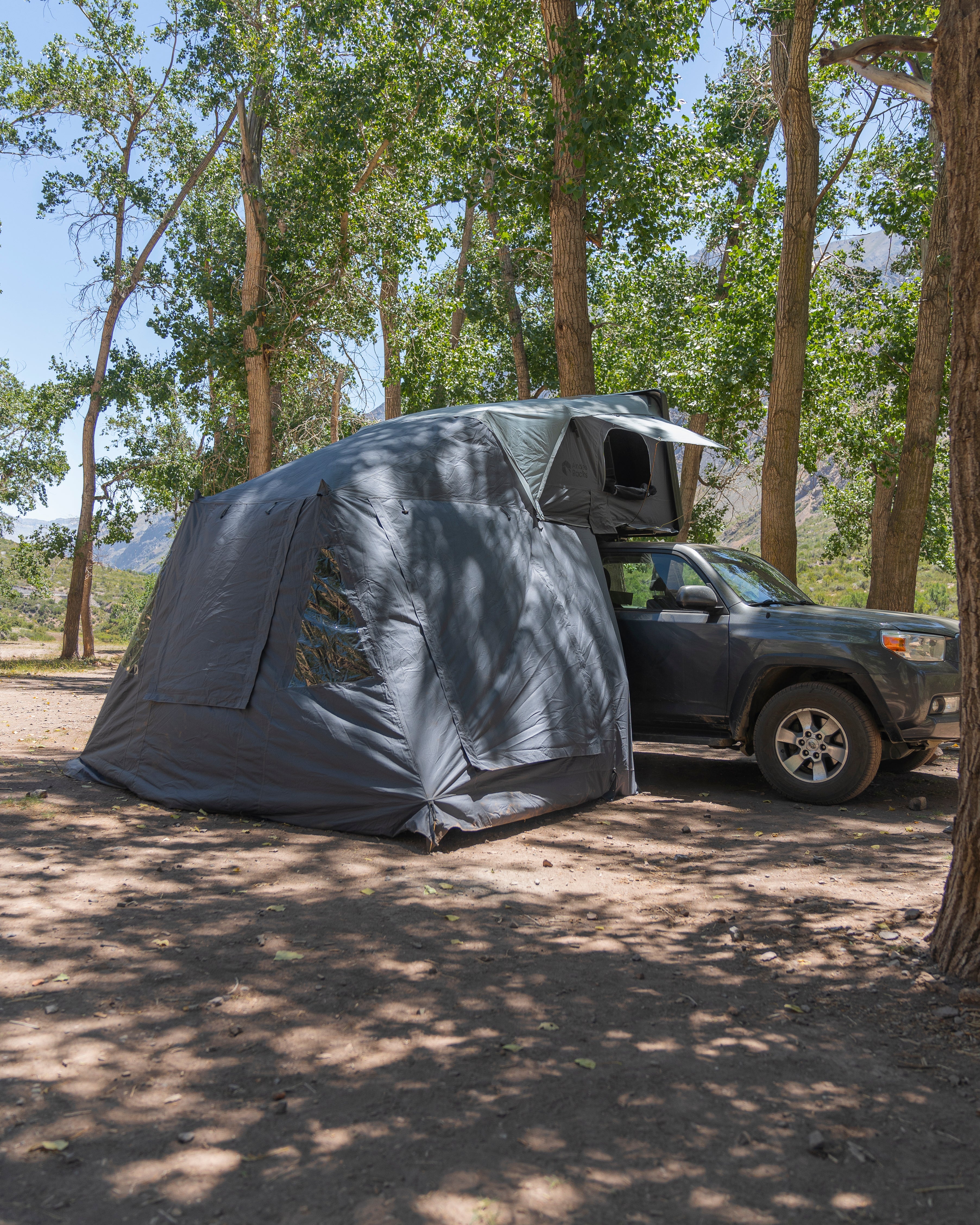 Carpa de techo ABS lateral + anexo, 2 a 3 personas AndesRacks