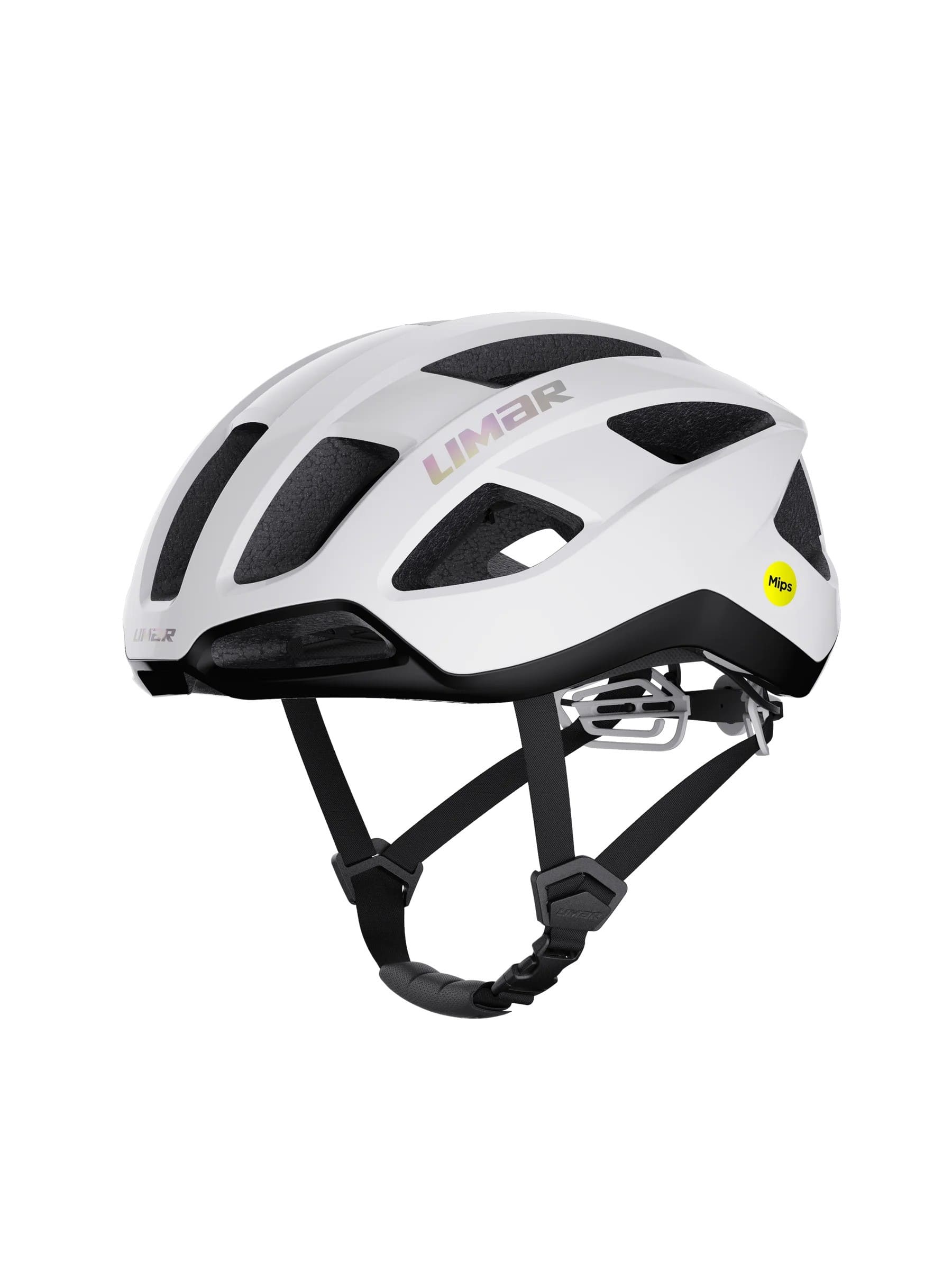 Casco Bicicleta Limar Air Stratos + Mips (Blanco + Iridiscente)