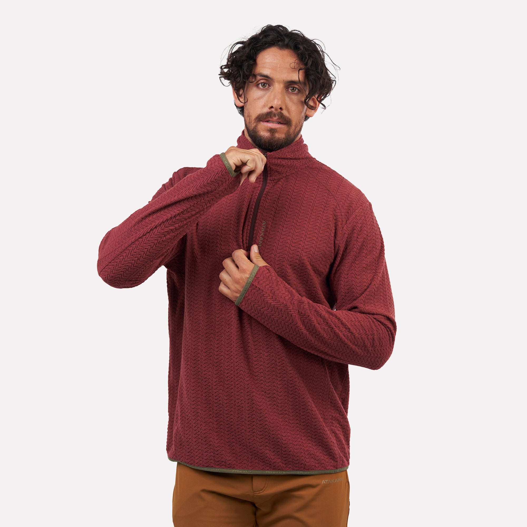 Polar fleece ultraligero 1/4-Zip hombre Volca Atakama Outdoor - Rideshop