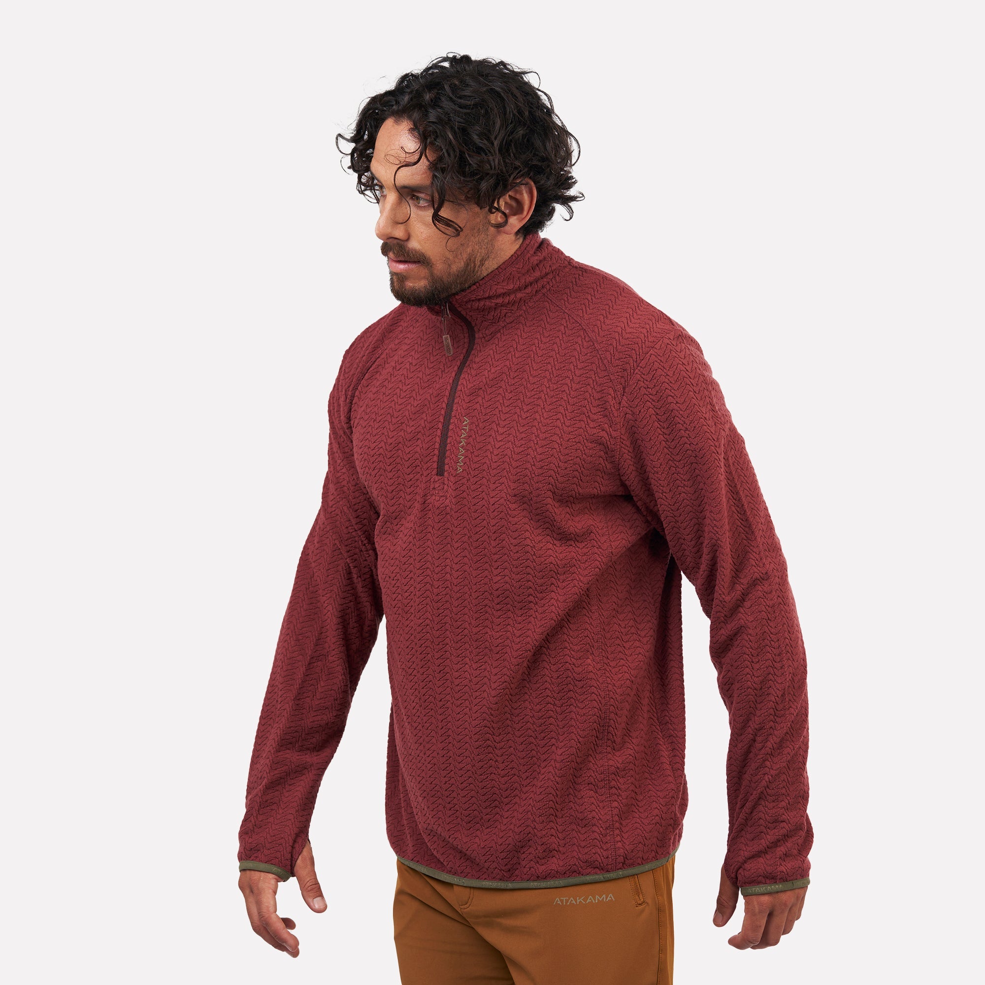 Polar fleece ultraligero 1/4-Zip hombre Volca Atakama Outdoor - Rideshop