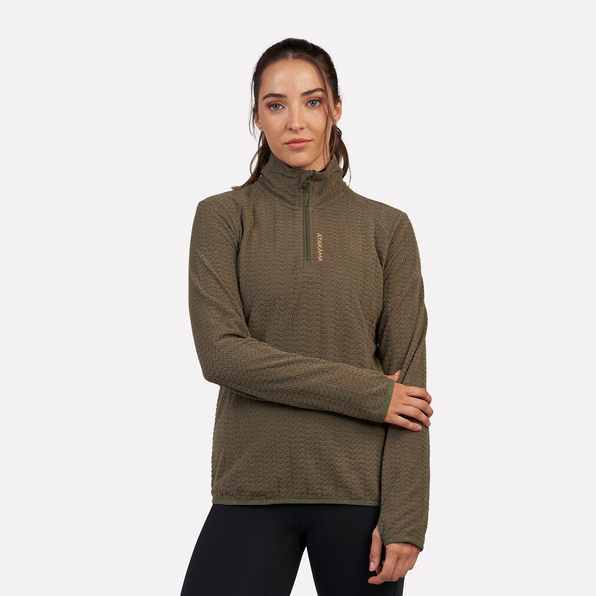 Polar fleece ultraligero 1/4-Zip mujer Volca Atakama Outdoor - Rideshop