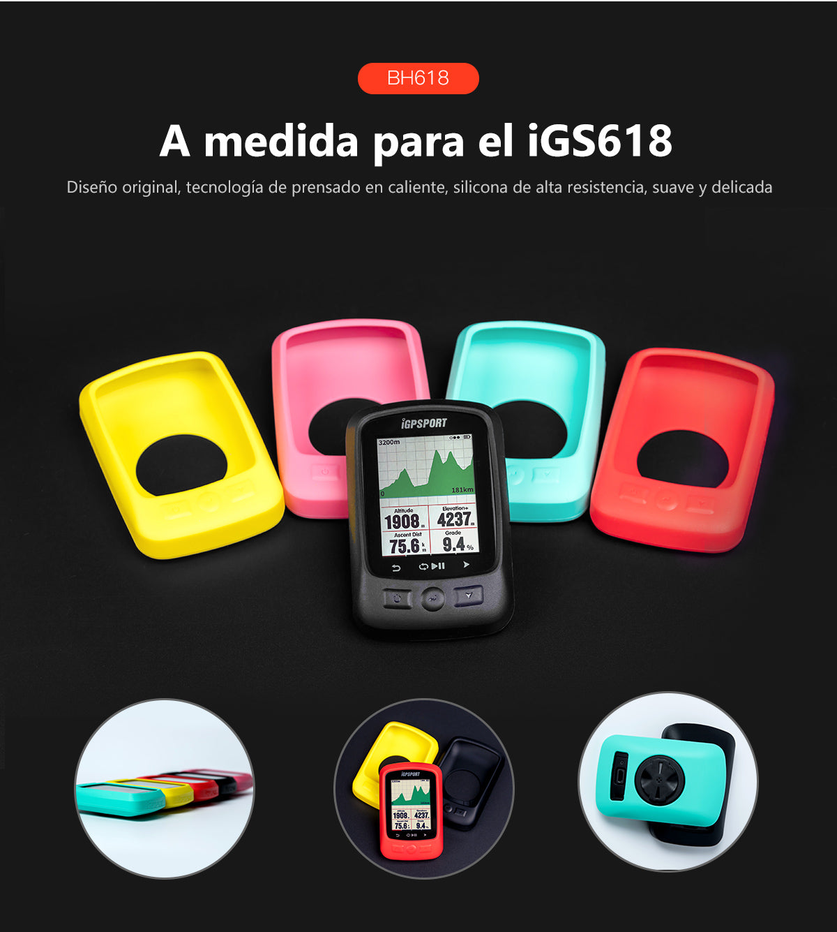 Funda Ciclocomputador iGPSPORT iGS618 o iGS620