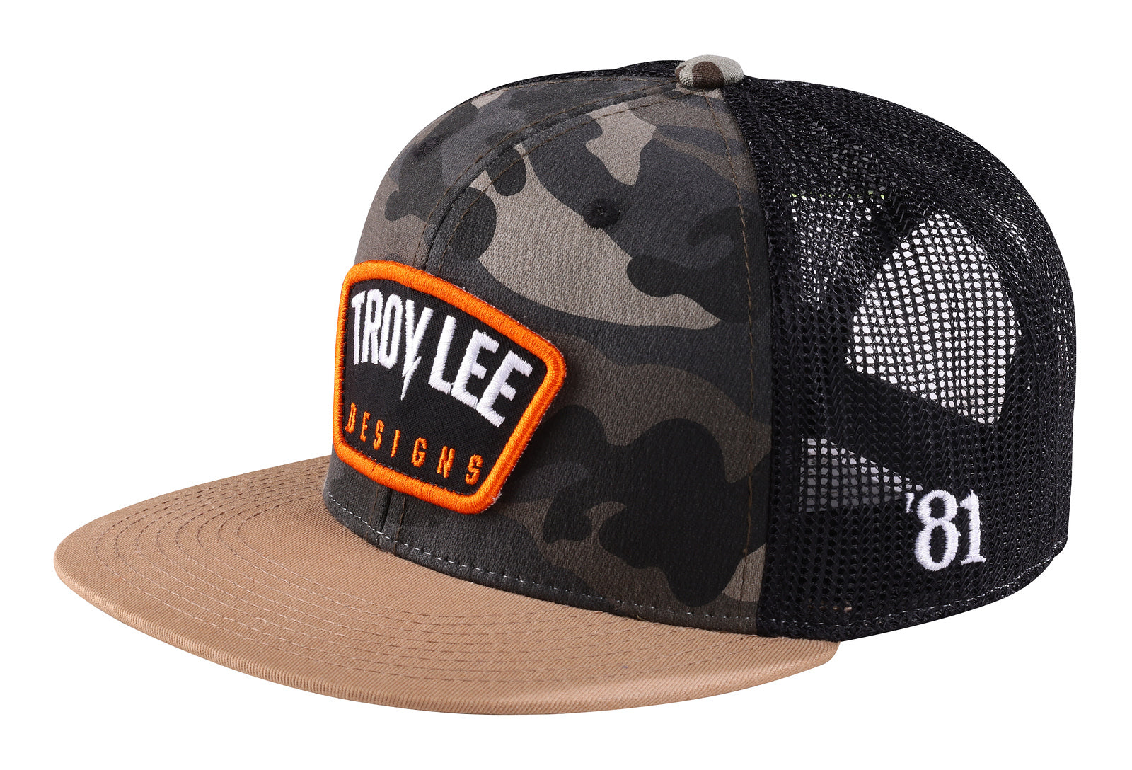 Troy Lee Designs Jockey Snapback Bolt Patch Camo - Rideshop