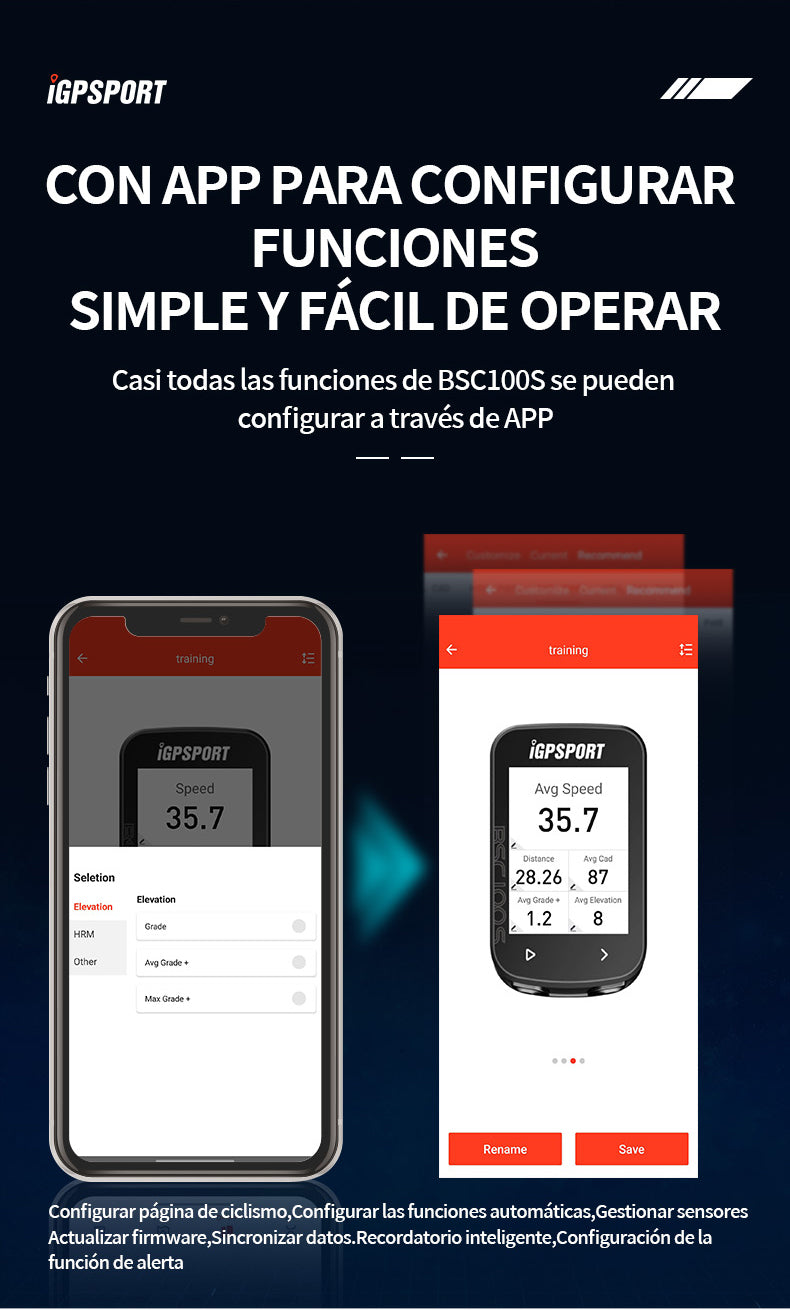 Ciclocomputador GPS iGPSPORT BSC100S