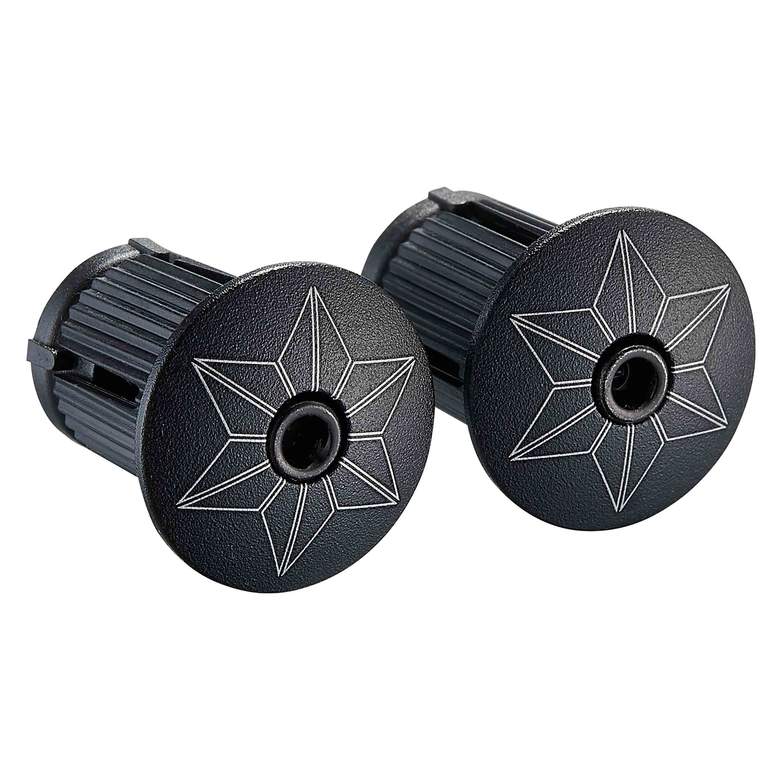 Cinta Manillar Supacaz Super Sticky Kush Gravel – Black + Black Star Plugz