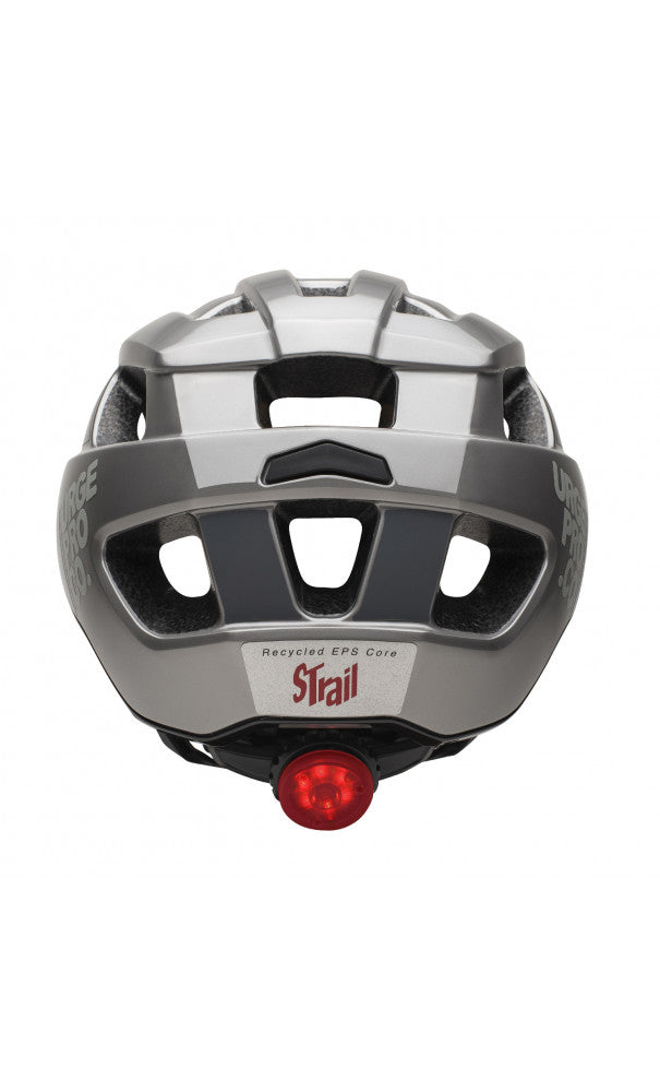 Casco Urge Abierto Urbano Con Luz Strail Brillante Gris