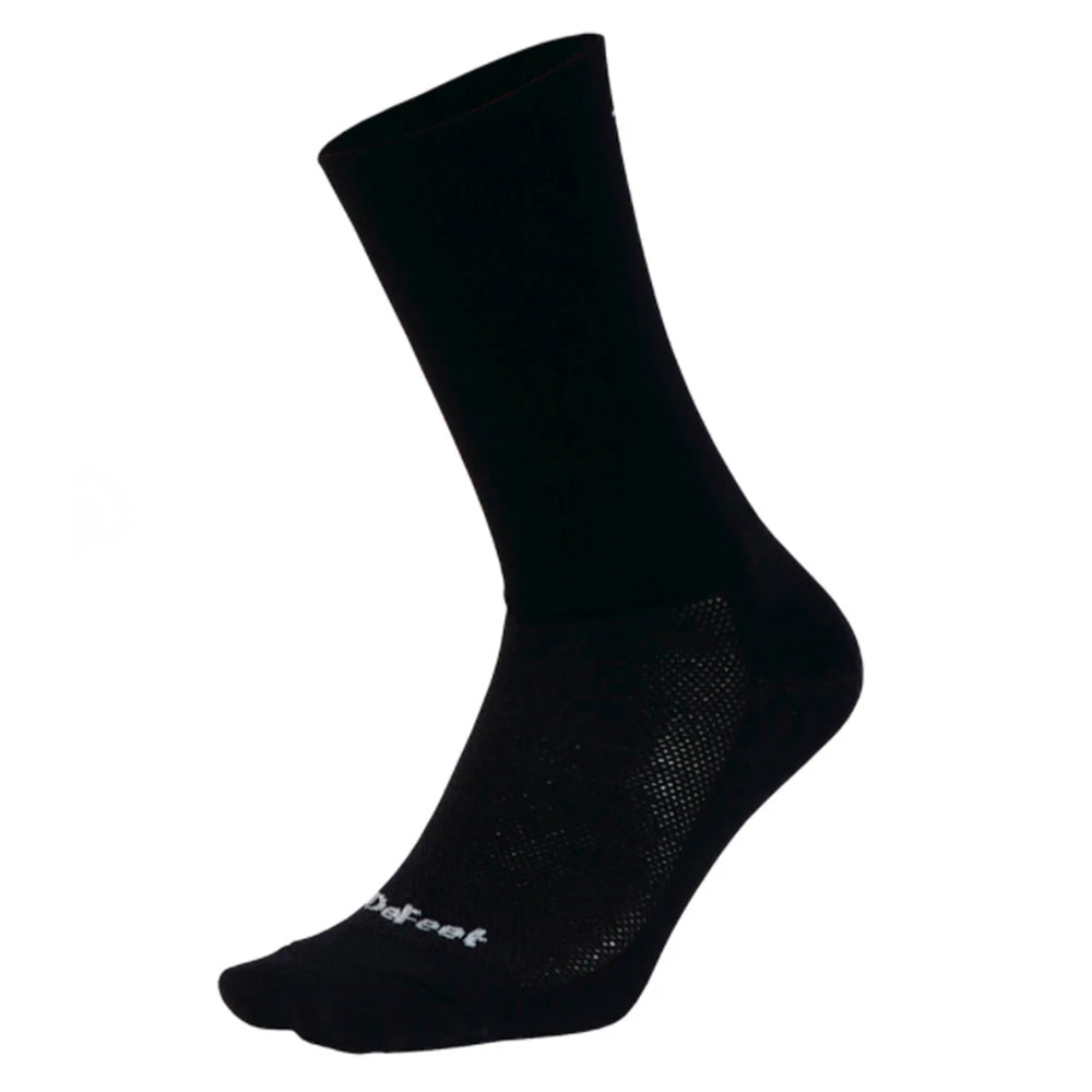 Calcetín Defeet Aireator 6'' D-Logo Double Cuff Black