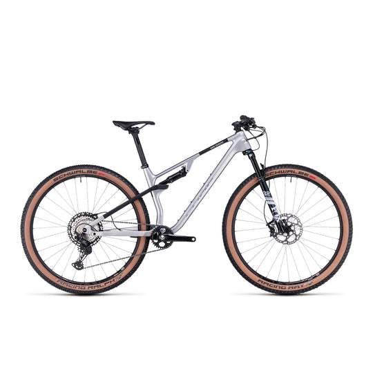 Bicicleta Cube Enduro Ams Zero99 C:68X Race Aro 29 Silver Negro