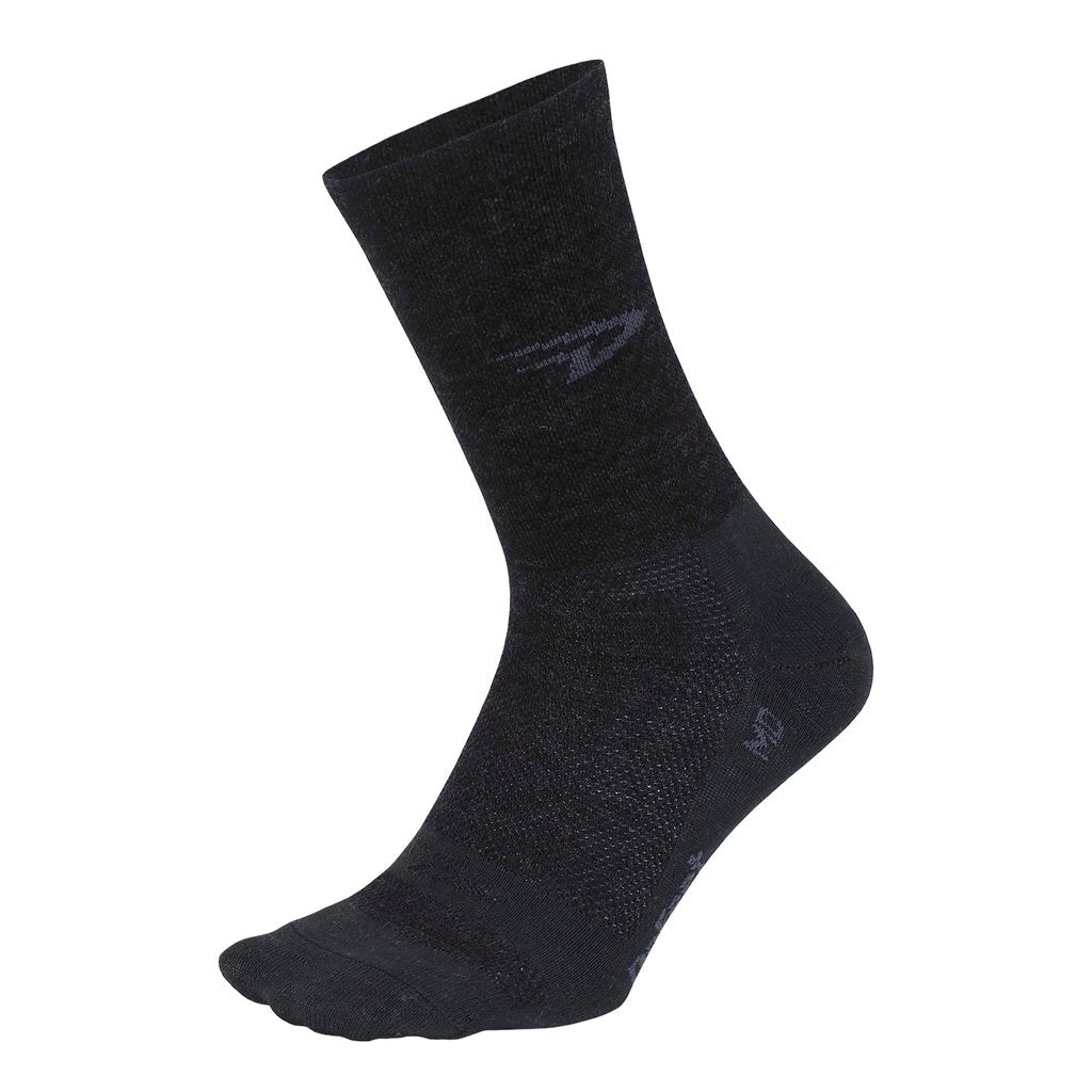 Calcetín Defeet Wooleator 5'' D-Logo Charcoal