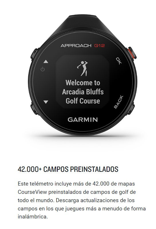 Telémetro para Golf GPS Garmin Approach G12