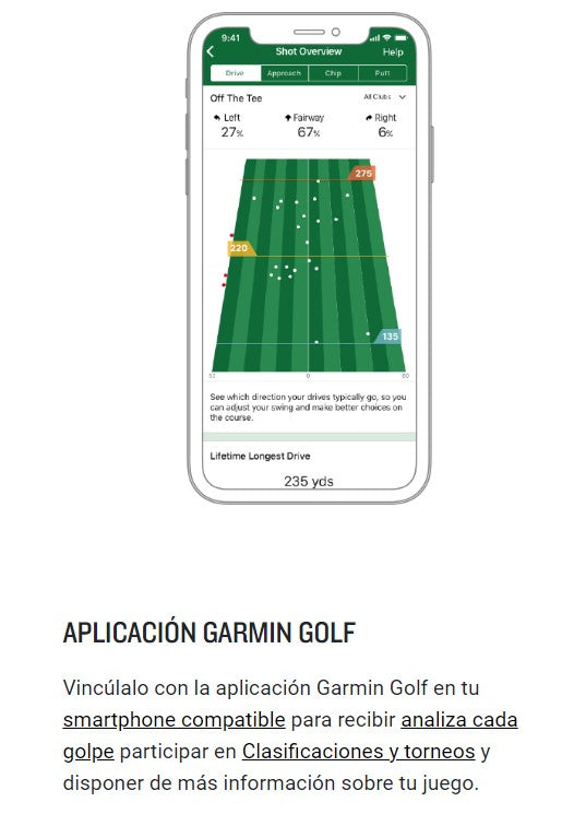 Telémetro para Golf GPS Garmin Approach G12
