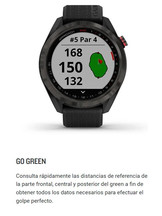 Reloj Inteligente Garmin Approach® S42 Negro