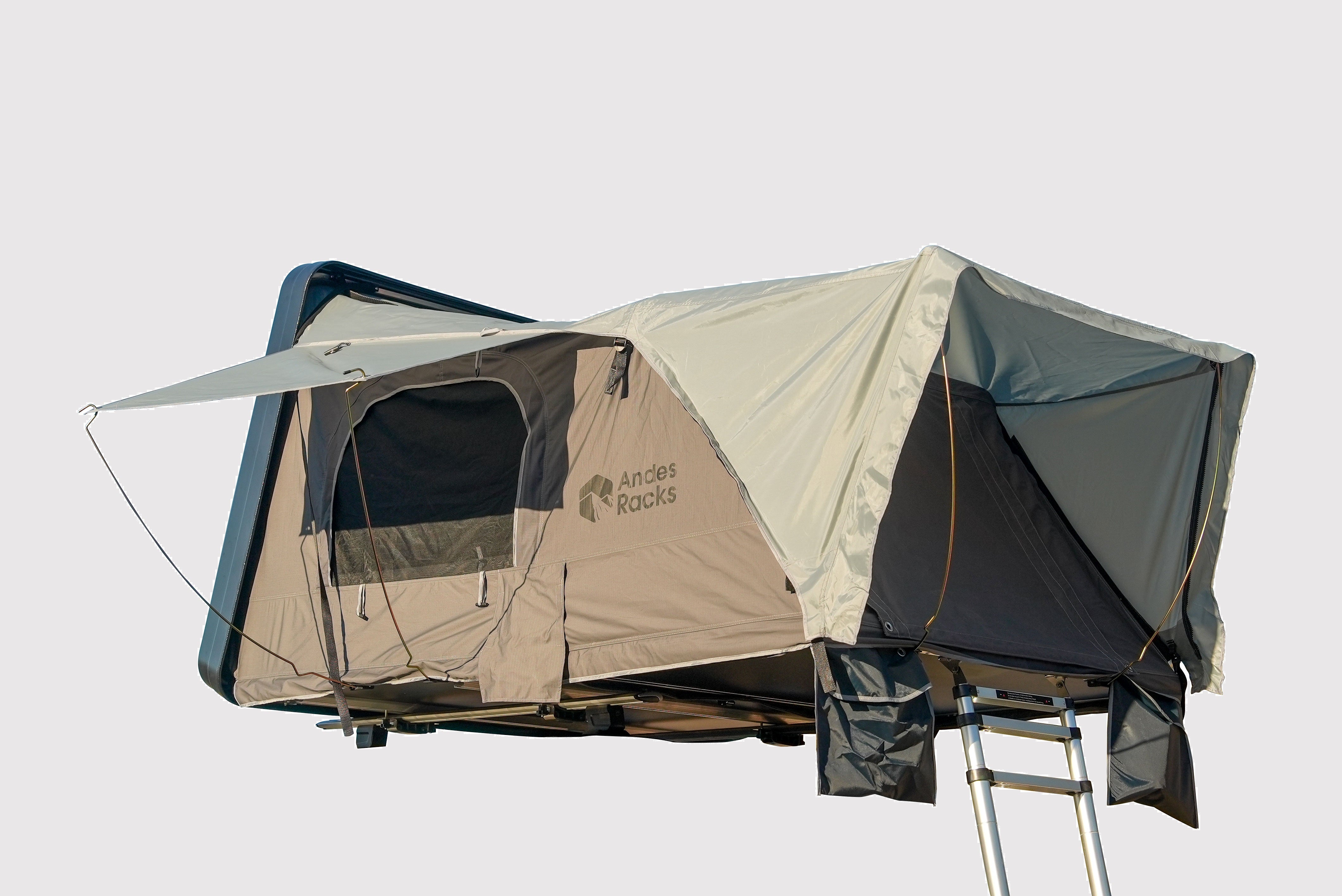 Carpa de techo ABS lateral + anexo, 2 a 3 personas AndesRacks