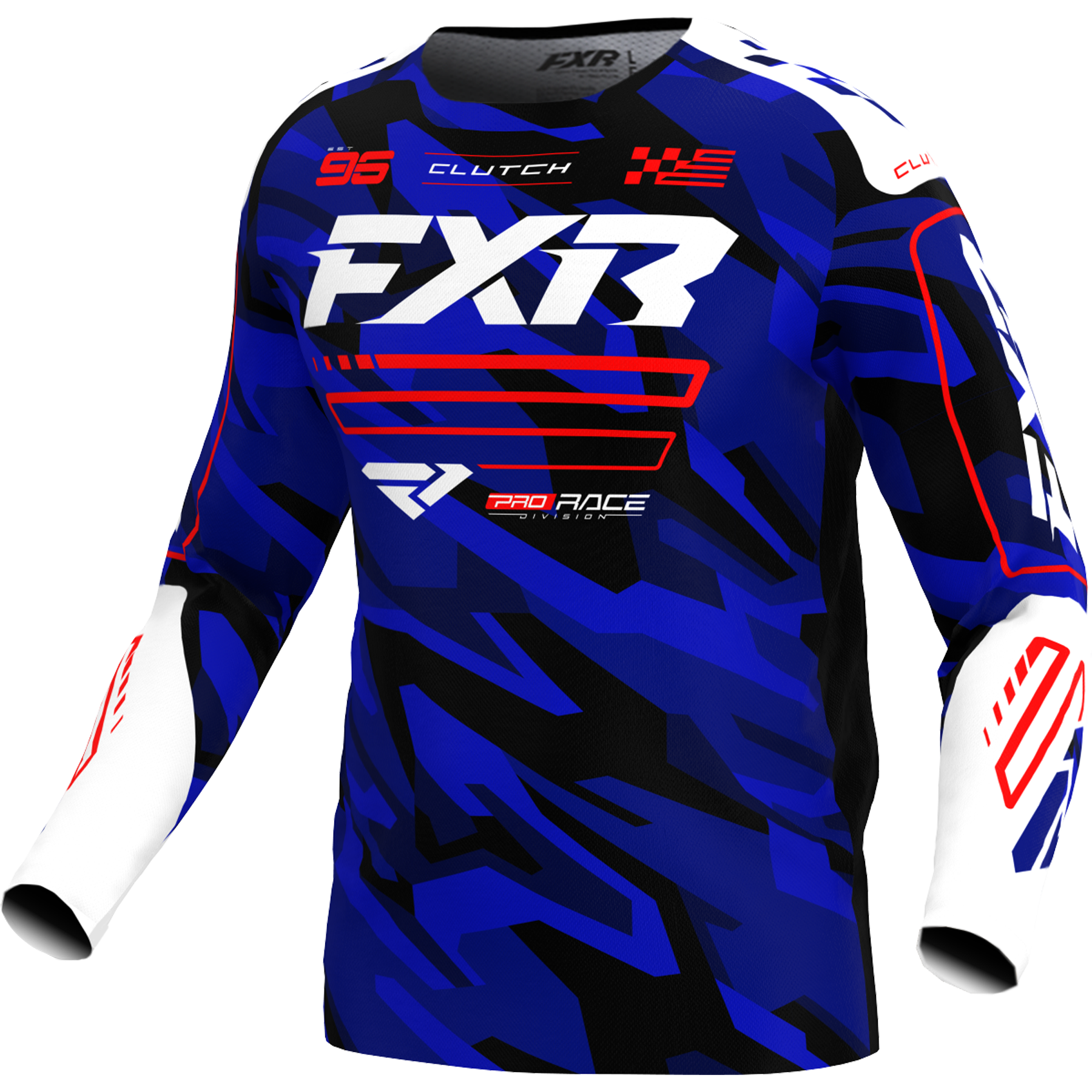 Jersey FXR Kids Cluth Blue/Camo/Red