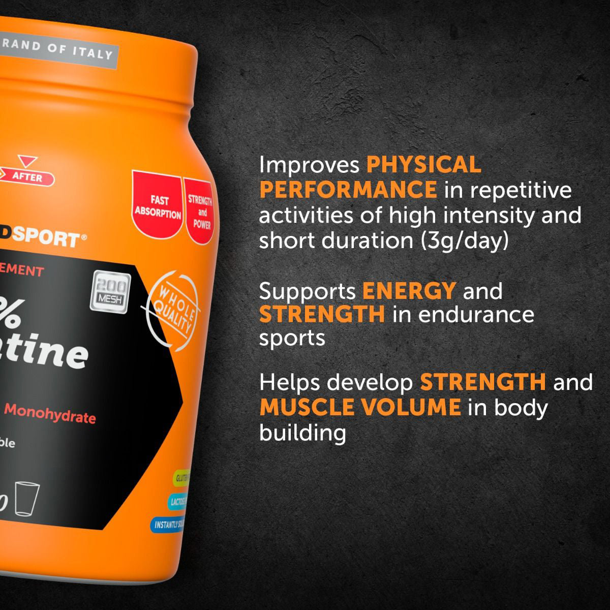 100% Creatina Monohidratada 500g Namedsport