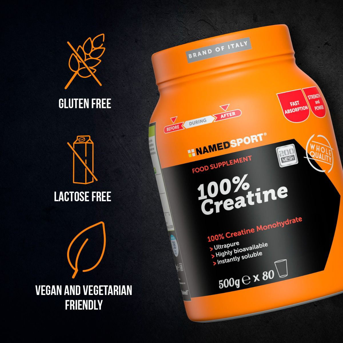 100% Creatina Monohidratada 500g Namedsport