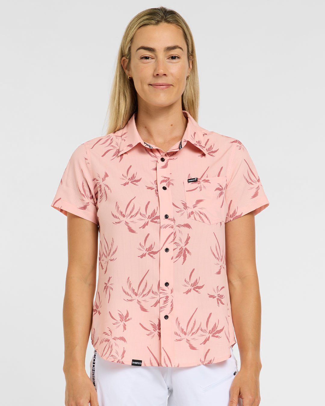 Camisa de fiesta tecnológica para mujer | Pink Palm