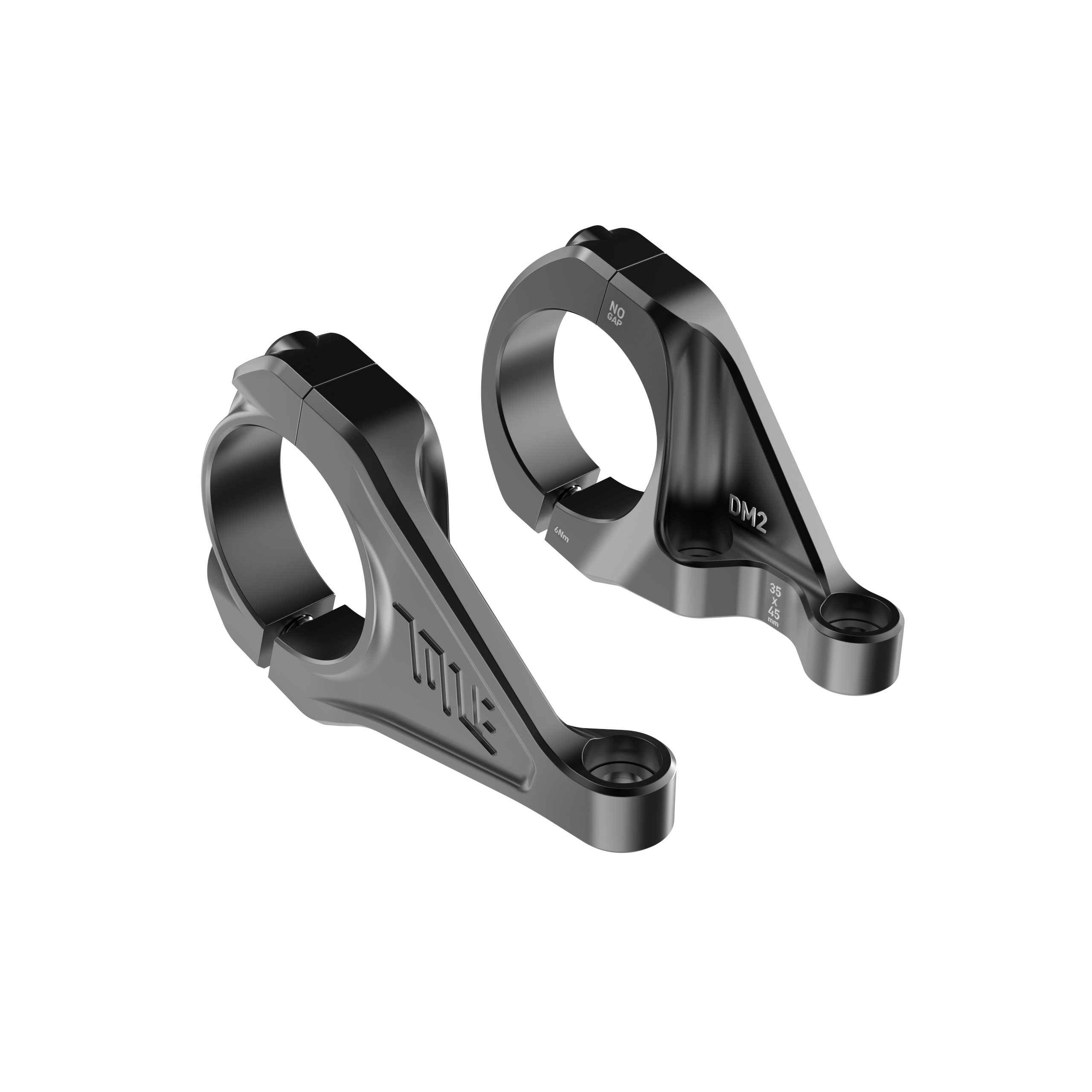 black mtb stem