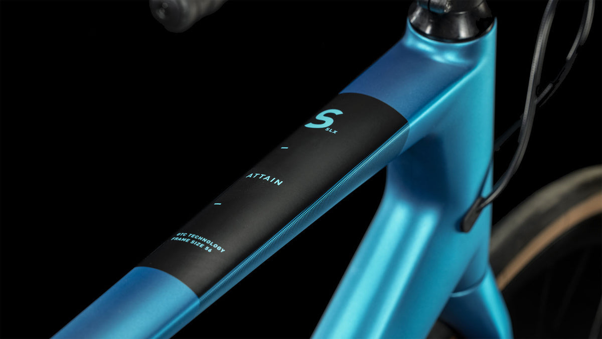 Bicicleta Cube Ruta Attain GTC SLX Azul Aro 700c - Rideshop
